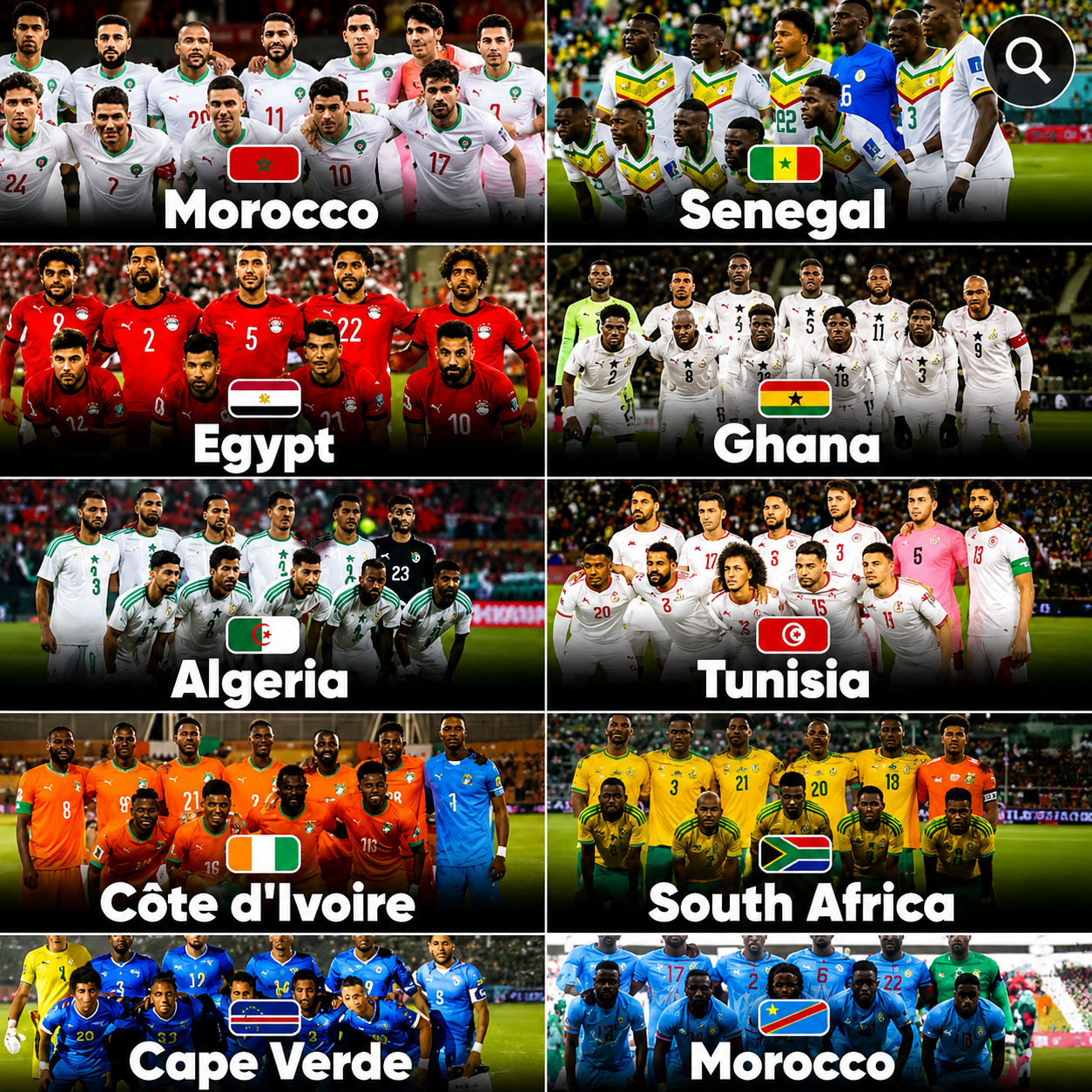 Check out the best results of African nations set to compete at the FIFA World Cup