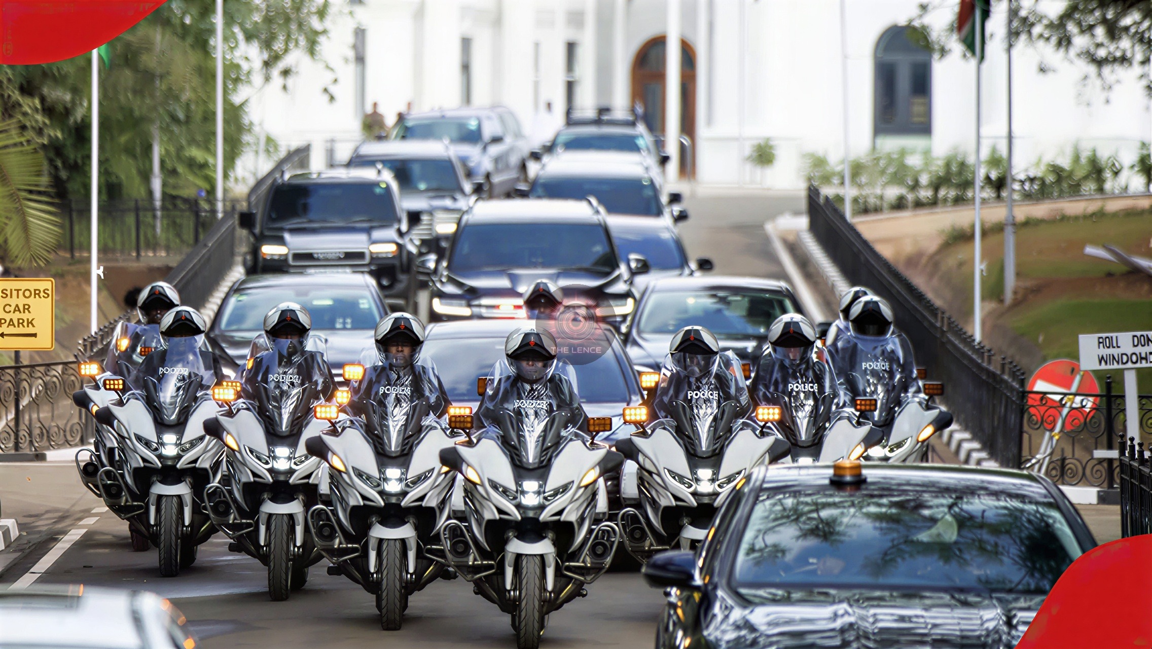 Inside Kenya’s Presidential Motorcade: William Ruto’s Tight Security.