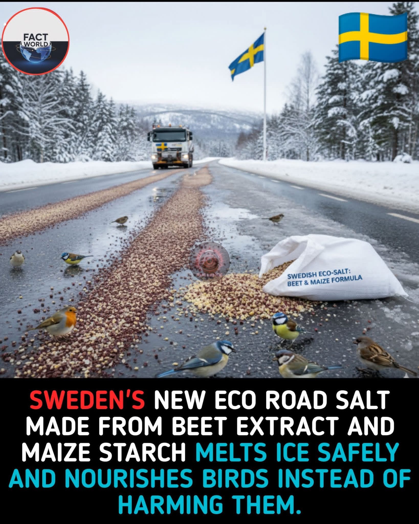 Sweden rethinking winter road safety with innovative eco-friendly alternative