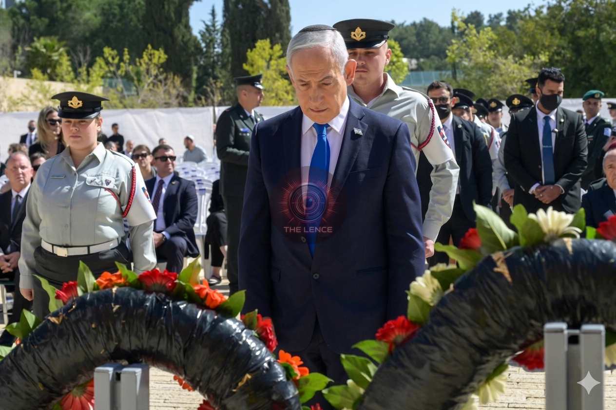 Netanyahu Leads Solemn Holocaust Remembrance Ceremony at Yad Vashem