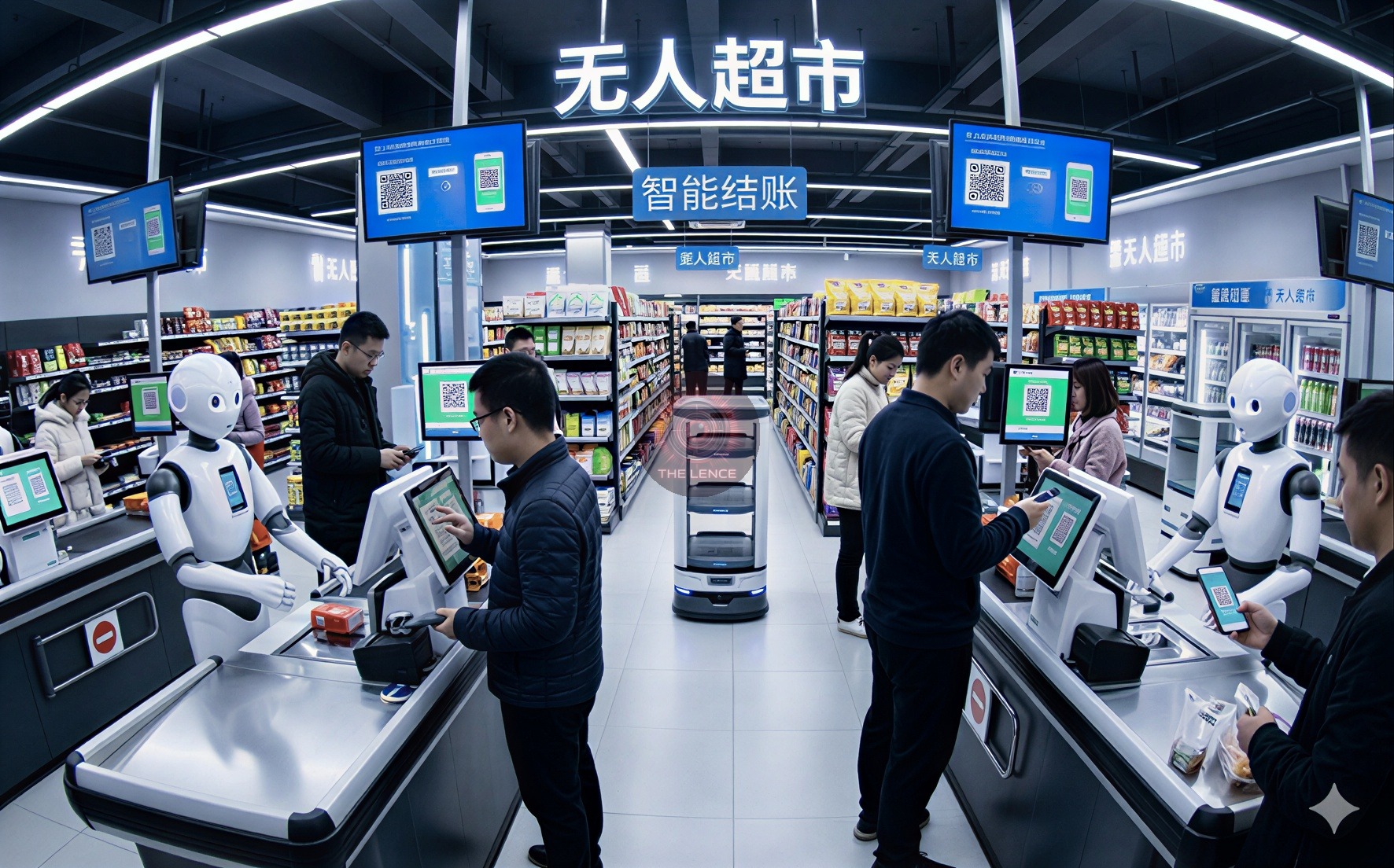 China Introduces Robot-Run Stores as Cashiers Gradually Phased Out