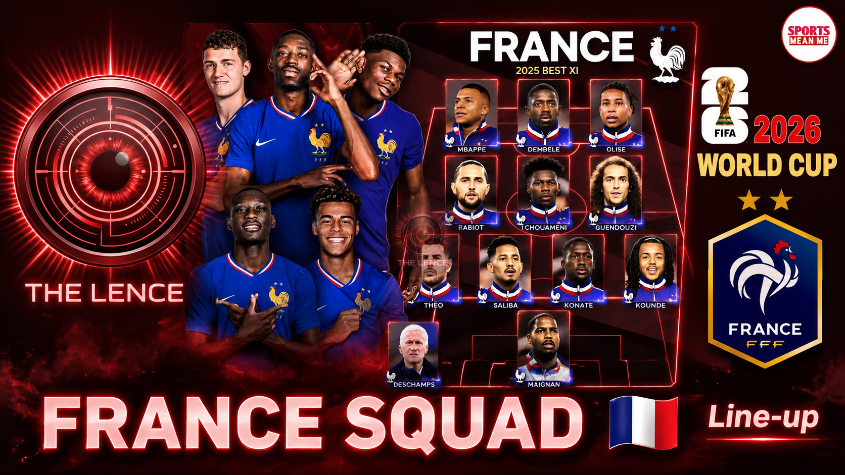 France coach Didier Deschamps announces 26-man World Cup squad