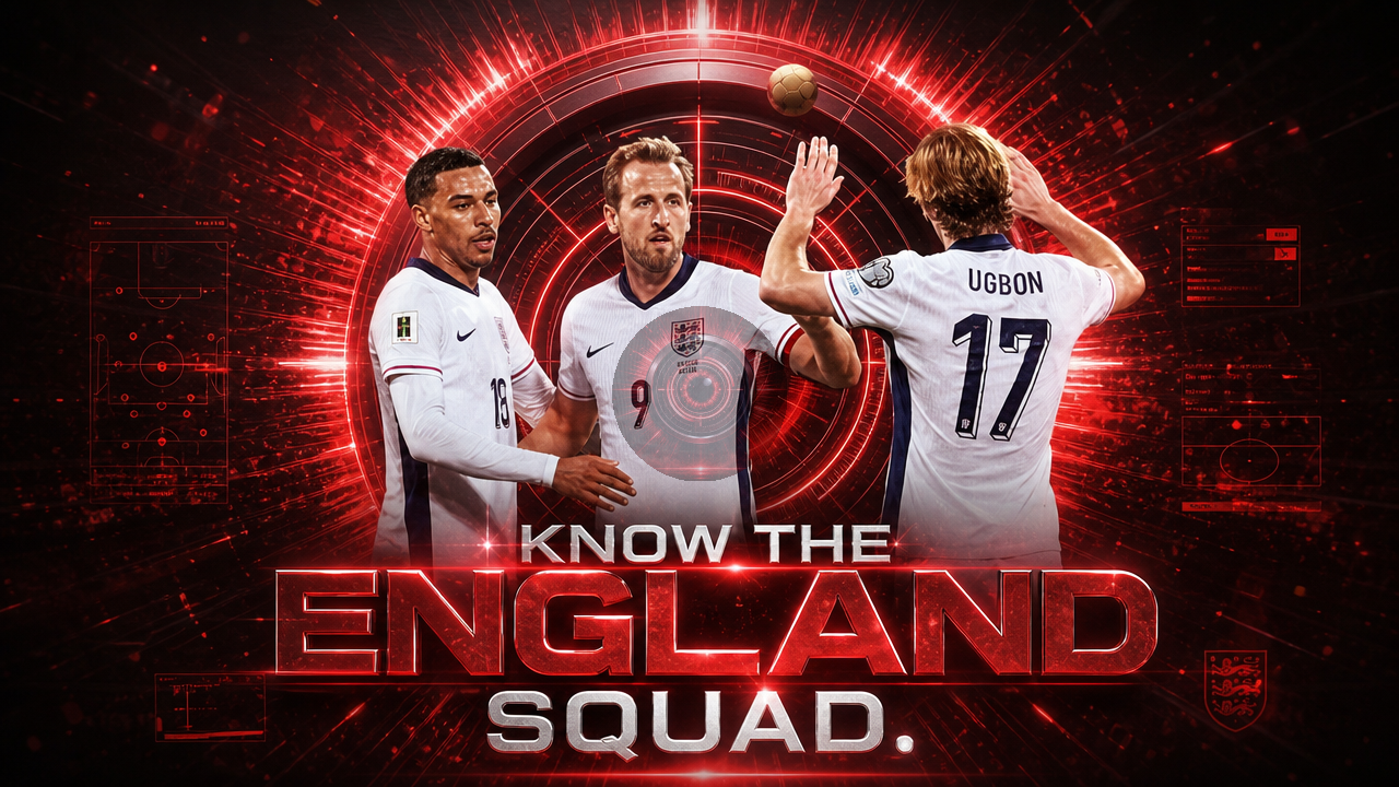 Video: Know the England squad by name and numbers.