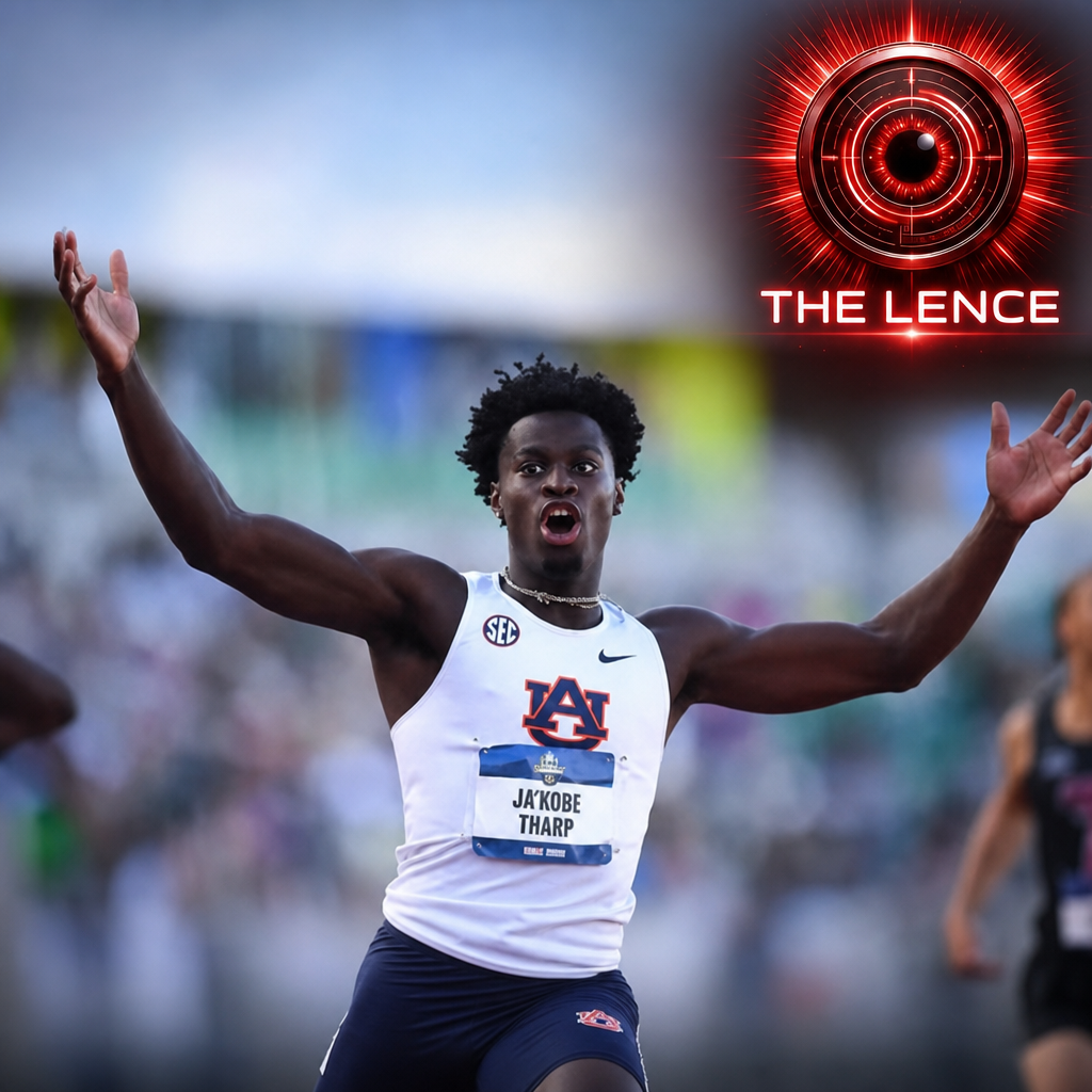 American JaKobe Tharp smashes 110m hurdles world record